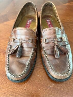G. H. Bass & Co. Adams Men's Tassel Loafers Brown Leather 9M